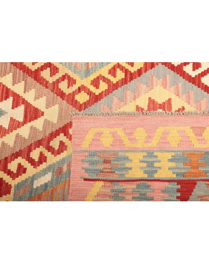 Tappeto Kilim Afghanistan marrone rosso 211x299