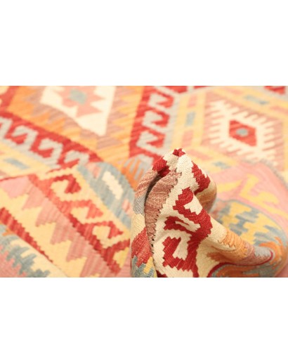 Tappeto Kilim Afghanistan marrone rosso 211x299