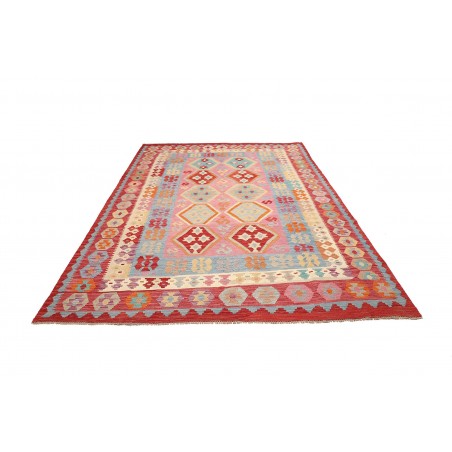 Tappeto Kilim Afghanistan beige rosso 202x290