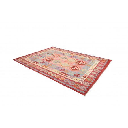 Tappeto Kilim Afghanistan beige rosso 202x290