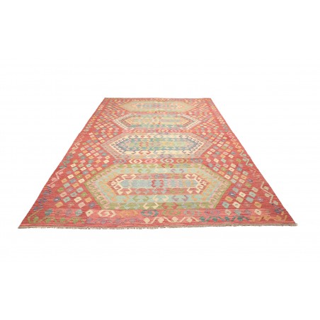 Tappeto Kilim Afghanistan marrone rosso 208x301