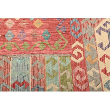 Tappeto Kilim Afghanistan marrone rosso 208x301