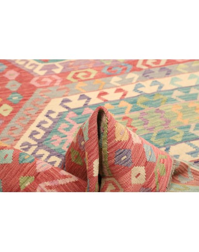 Tappeto Kilim Afghanistan marrone rosso 208x301
