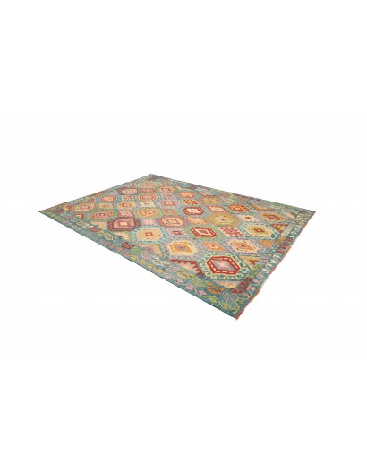 Tappeto Kilim Afghanistan azzurro blu 213x293