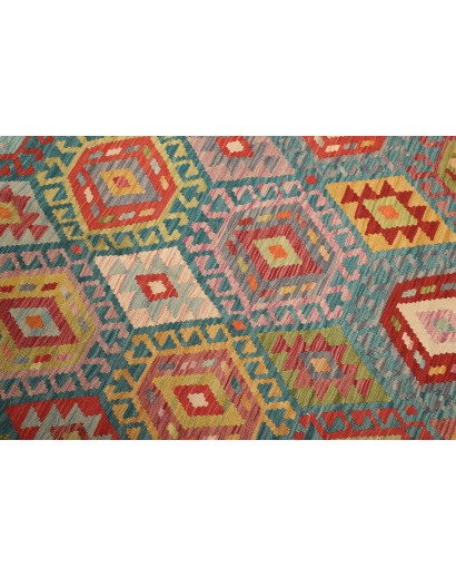 Tappeto Kilim Afghanistan azzurro blu 213x293