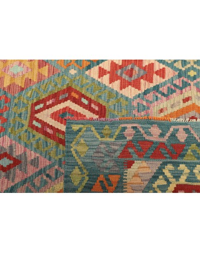 Tappeto Kilim Afghanistan azzurro blu 213x293