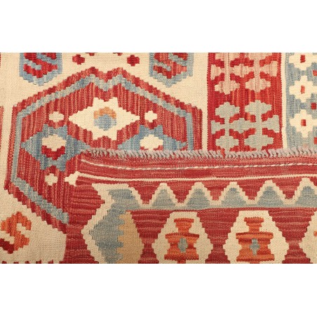 Tappeto Kilim Afghanistan marrone rosso 207x299