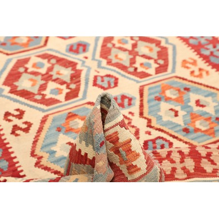 Tappeto Kilim Afghanistan marrone rosso 207x299