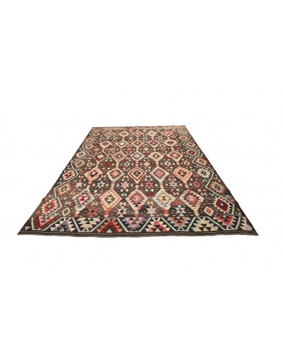 Tappeto Kilim Afghanistan verde azzurro 204x295