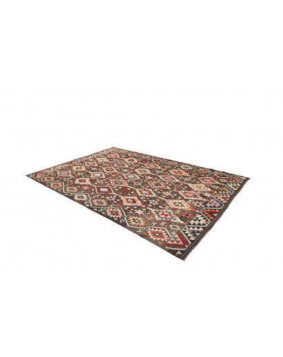 Tappeto Kilim Afghanistan verde azzurro 204x295