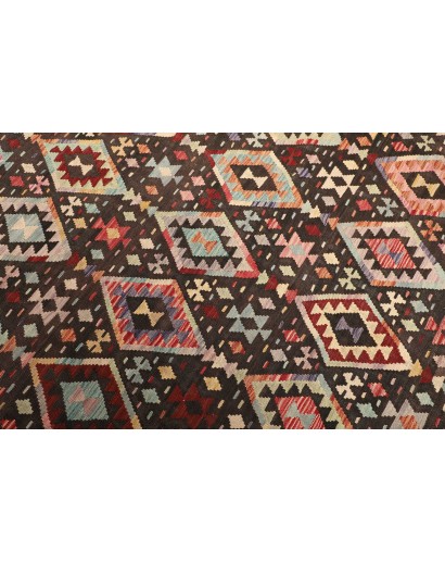 Tappeto Kilim Afghanistan verde azzurro 204x295