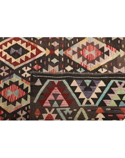 Tappeto Kilim Afghanistan verde azzurro 204x295