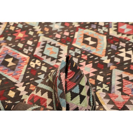 Tappeto Kilim Afghanistan verde azzurro 204x295