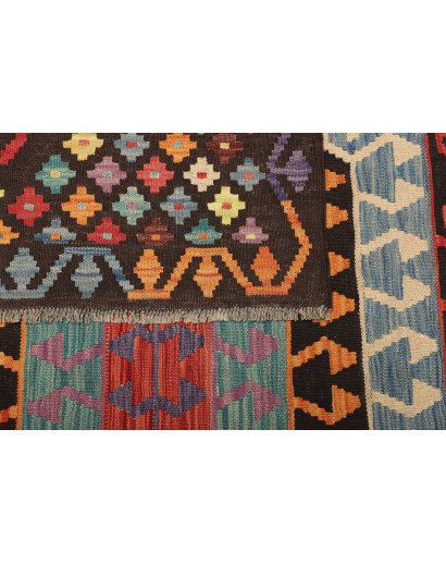 Tappeto Kilim Afghanistan azzurro grigio 206x289