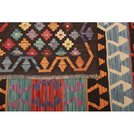 Tappeto Kilim Afghanistan azzurro grigio 206x289