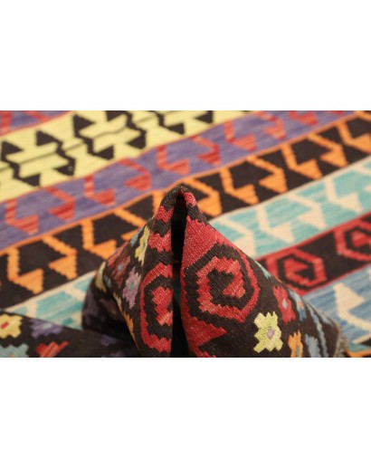 Tappeto Kilim Afghanistan azzurro grigio 206x289