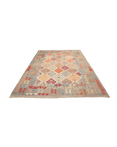 Tappeto Kilim Afghanistan marrone 200x286