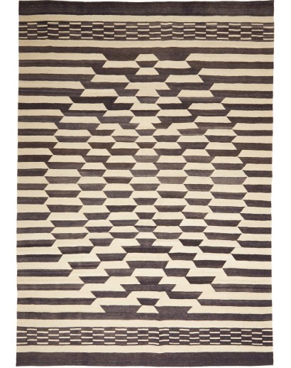 Tappeto Kilim Persia bianco azzurro 213x305