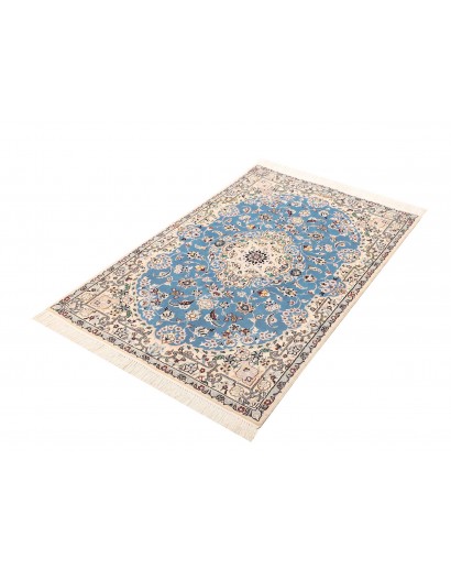 Tappeto Nain 6La Persia bianco blu 82x127