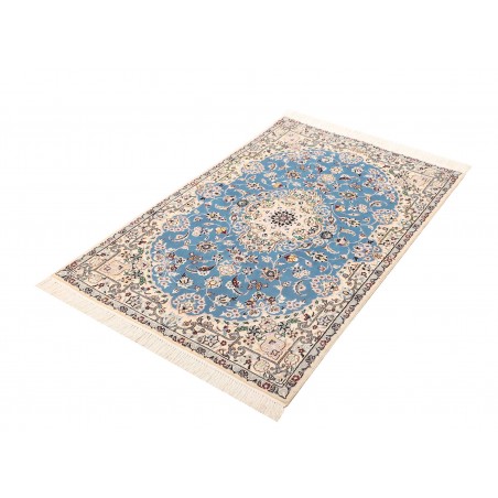 Tappeto Nain 6La Persia bianco blu 82x127