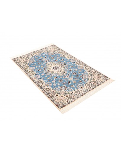 Tappeto Nain 6La Persia bianco blu 82x127