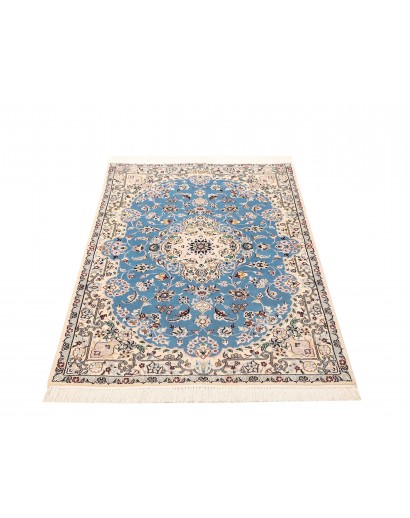 Tappeto Nain 6La Persia bianco blu 82x127