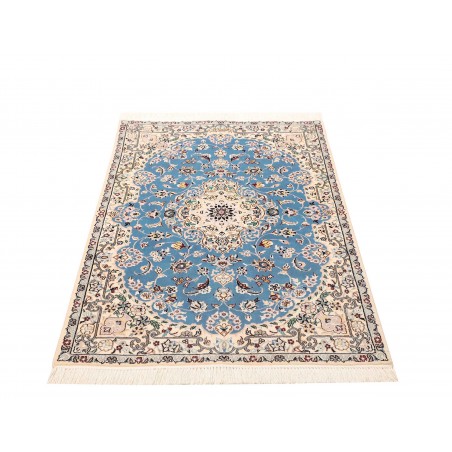 Tappeto Nain 6La Persia bianco blu 82x127