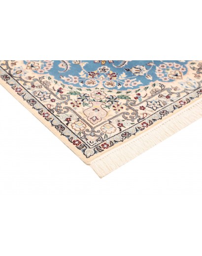 Tappeto Nain 6La Persia bianco blu 82x127