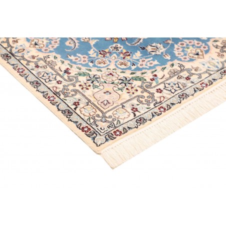 Tappeto Nain 6La Persia bianco blu 82x127