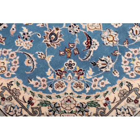 Tappeto Nain 6La Persia bianco blu 82x127