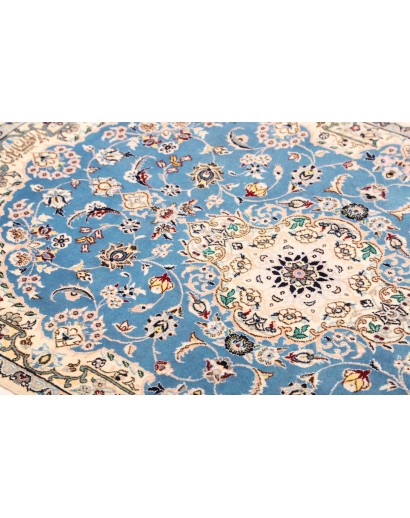 Tappeto Nain 6La Persia bianco blu 82x127