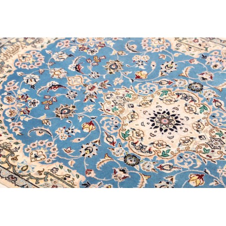 Tappeto Nain 6La Persia bianco blu 82x127