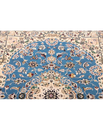 Tappeto Nain 6La Persia bianco blu 82x127