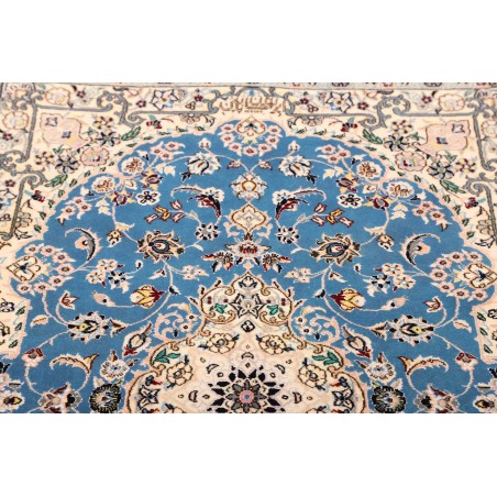 Tappeto Nain 6La Persia bianco blu 82x127