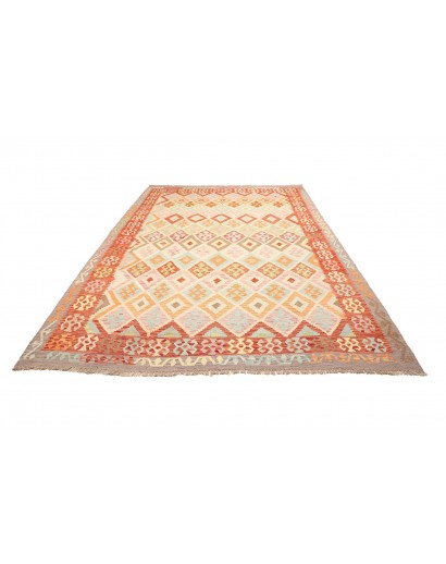 Tappeto Kilim Afghanistan giallo arancione 216x294