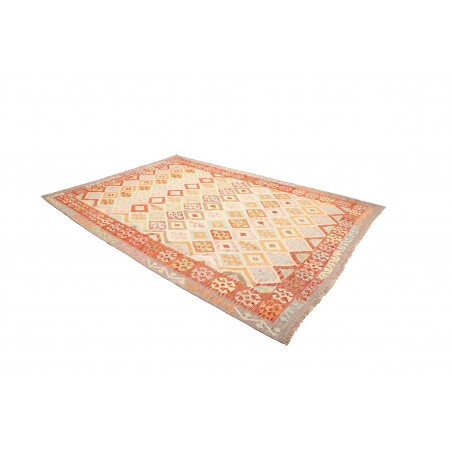 Tappeto Kilim Afghanistan giallo arancione 216x294