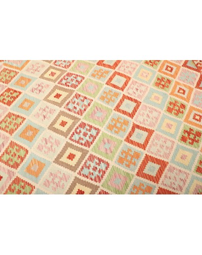 Tappeto Kilim Afghanistan giallo arancione 216x294