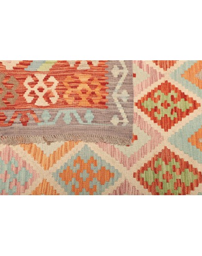 Tappeto Kilim Afghanistan giallo arancione 216x294