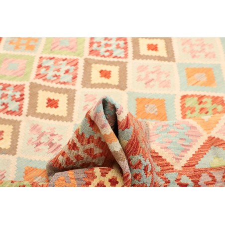 Tappeto Kilim Afghanistan giallo arancione 216x294
