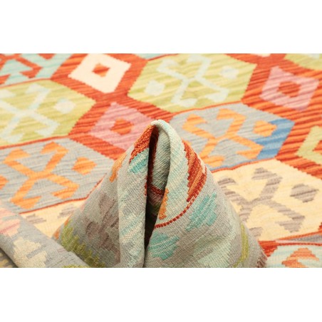 Tappeto Kilim Afghanistan beige arancione 201x289
