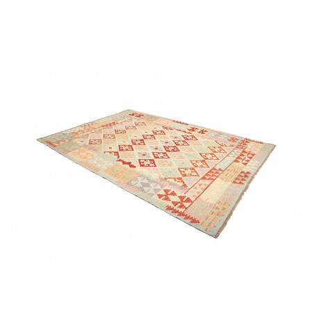 Tappeto Kilim Afghanistan beige rosso 204x291