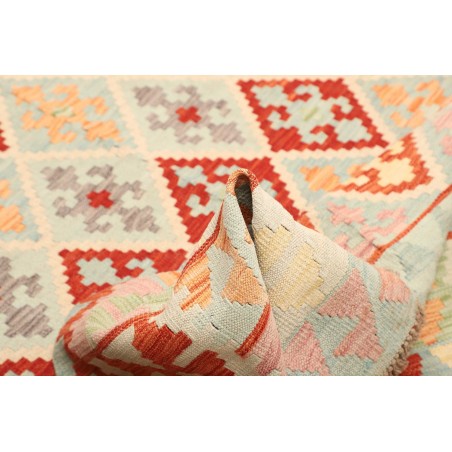 Tappeto Kilim Afghanistan beige rosso 204x291