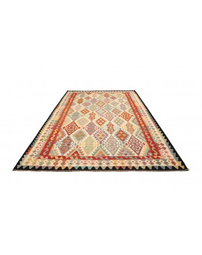 Tappeto Kilim Afghanistan marrone beige 208x291