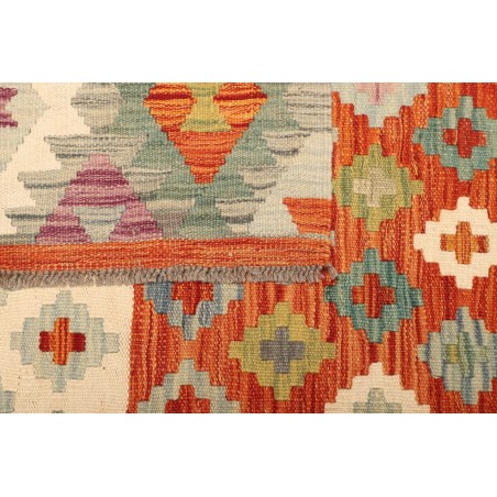 Tappeto Kilim Afghanistan marrone rosso 207x288