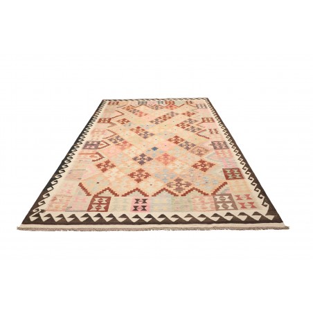 Tappeto Kilim Afghanistan marrone azzurro 200x297