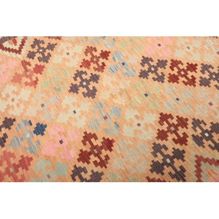 Tappeto Kilim Afghanistan marrone azzurro 200x297