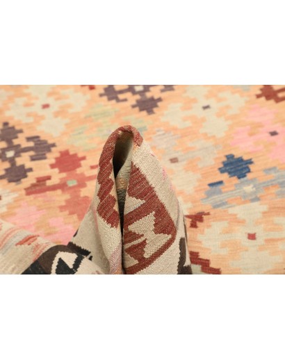 Tappeto Kilim Afghanistan marrone azzurro 200x297