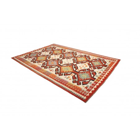 Tappeto Kilim Afghanistan giallo marrone 198x298