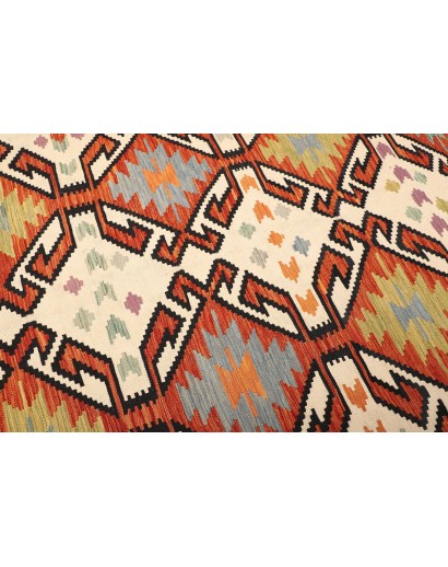 Tappeto Kilim Afghanistan giallo marrone 198x298