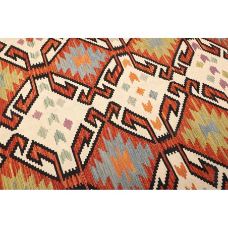 Tappeto Kilim Afghanistan giallo marrone 198x298